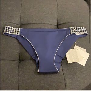 La Perla Blue and Black Swim Bottoms